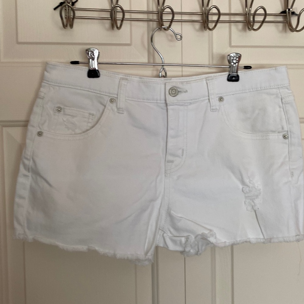 Stretch denim shorts size 10 cut offs